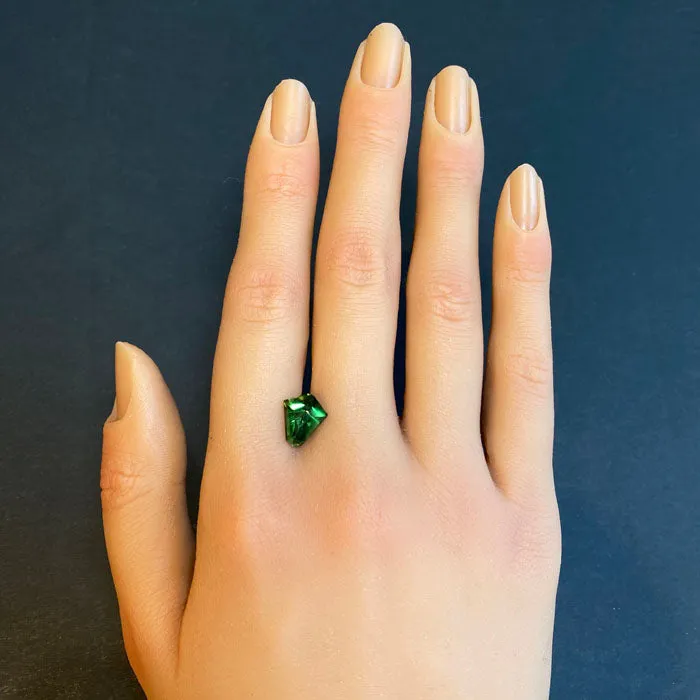 vendorunknown Rings Shield Cut Chrome Tourmaline 279 Carats