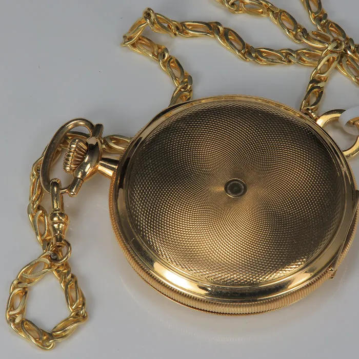 Watches Moriartys Gem Art 14K Yellow Gold Elgin 1921 Pocket Watch