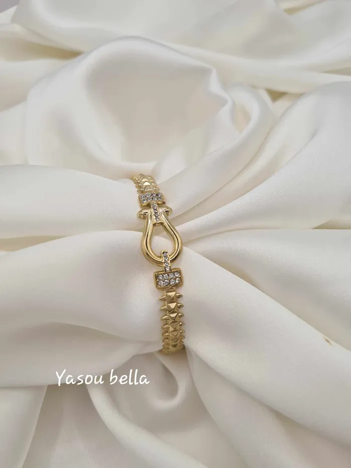 Yasou Jewelry Bracelets Bracelet Dubai Broche Strass d 6cm